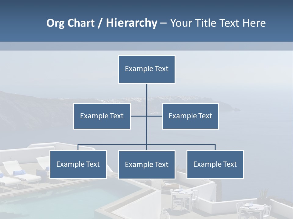 A Swimming Pool With A View Of The Ocean PowerPoint Template