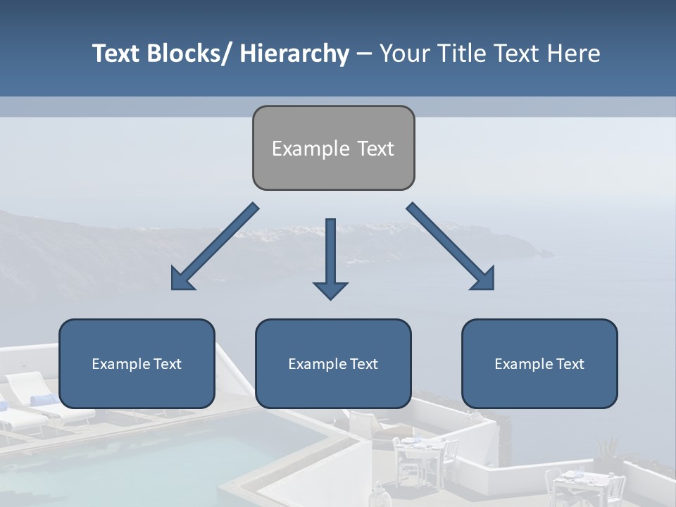 A Swimming Pool With A View Of The Ocean PowerPoint Template