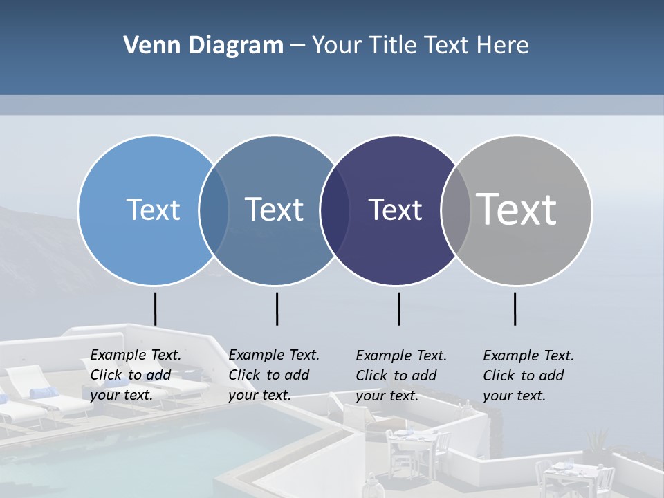A Swimming Pool With A View Of The Ocean PowerPoint Template
