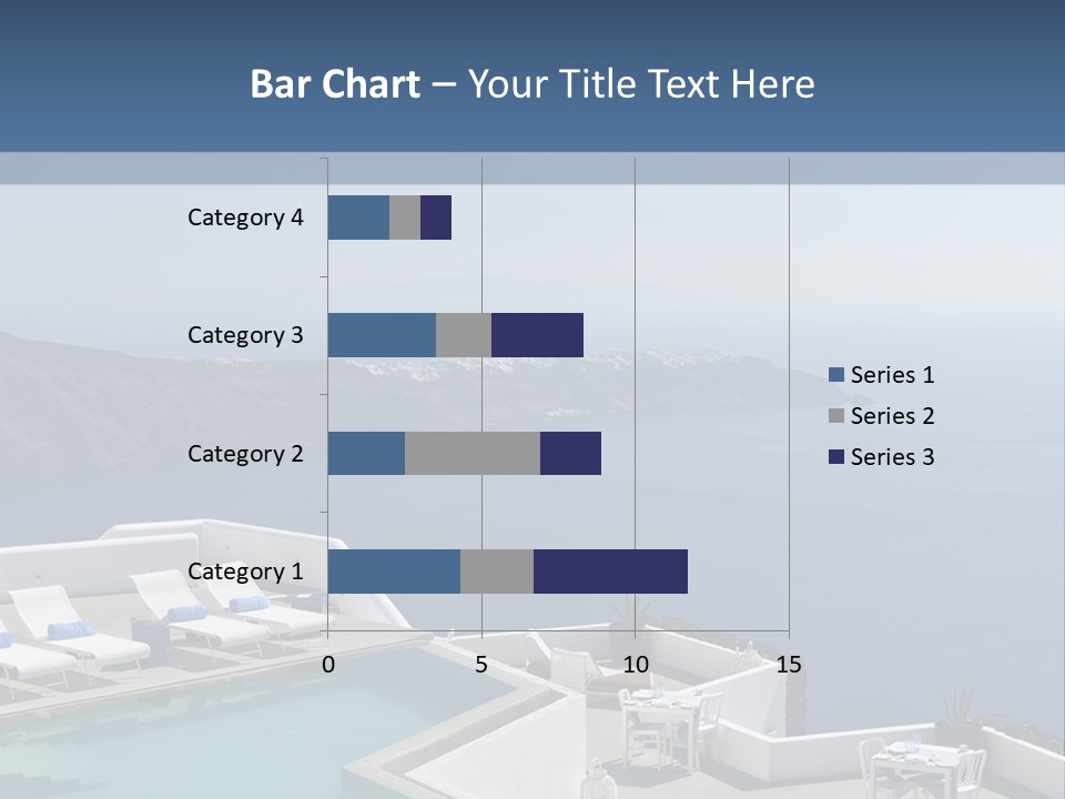 A Swimming Pool With A View Of The Ocean PowerPoint Template