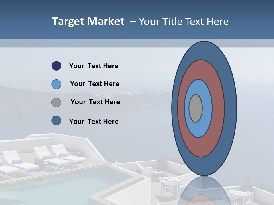 A Swimming Pool With A View Of The Ocean PowerPoint Template