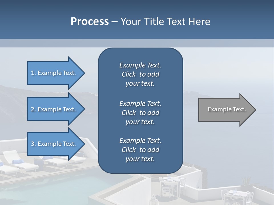 A Swimming Pool With A View Of The Ocean PowerPoint Template