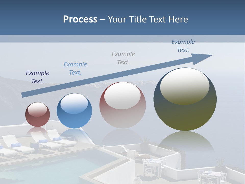 A Swimming Pool With A View Of The Ocean PowerPoint Template