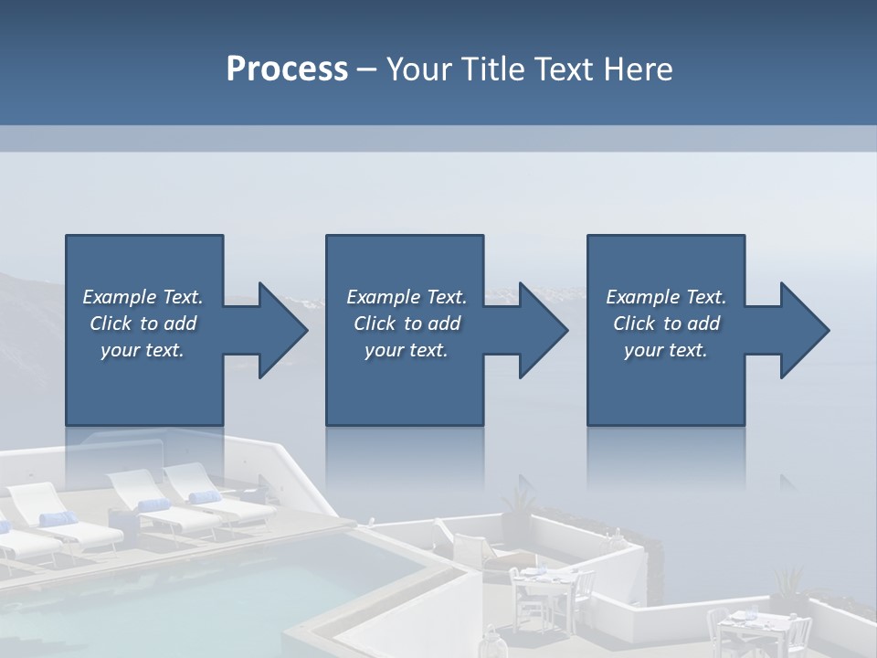 A Swimming Pool With A View Of The Ocean PowerPoint Template
