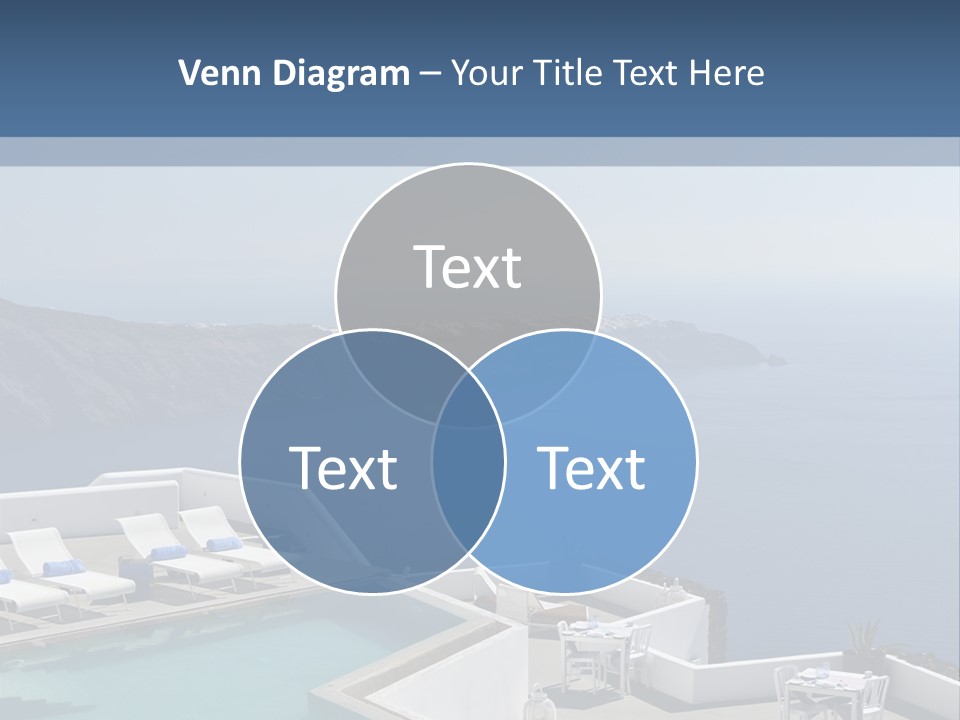 A Swimming Pool With A View Of The Ocean PowerPoint Template