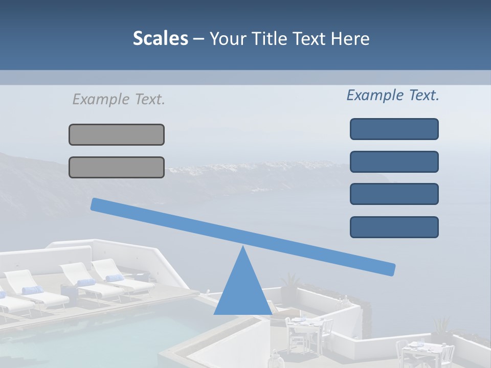 A Swimming Pool With A View Of The Ocean PowerPoint Template
