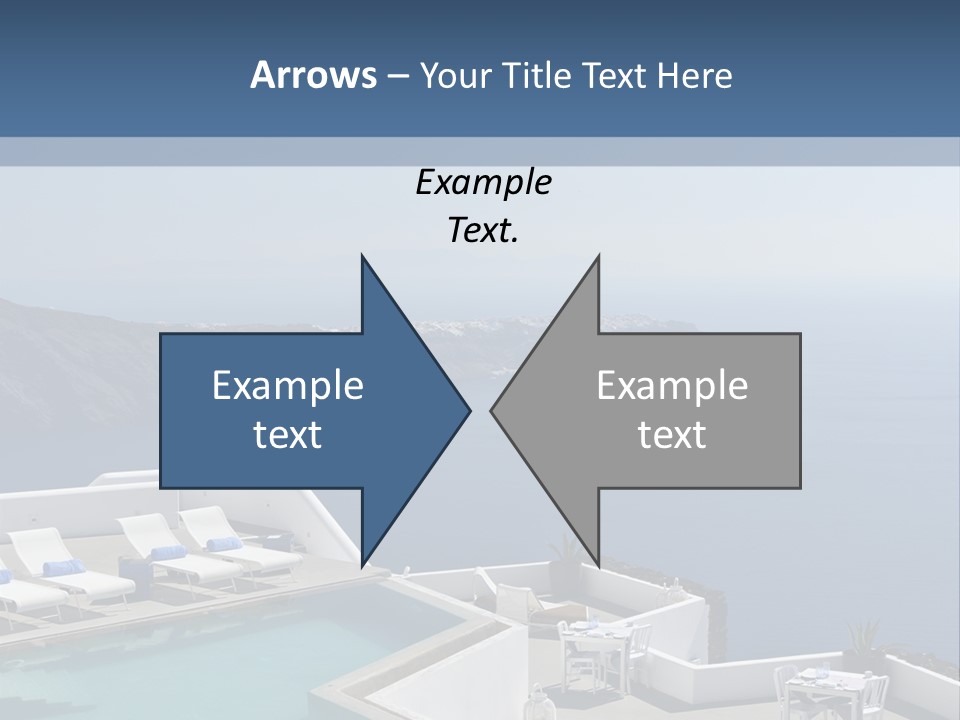 A Swimming Pool With A View Of The Ocean PowerPoint Template