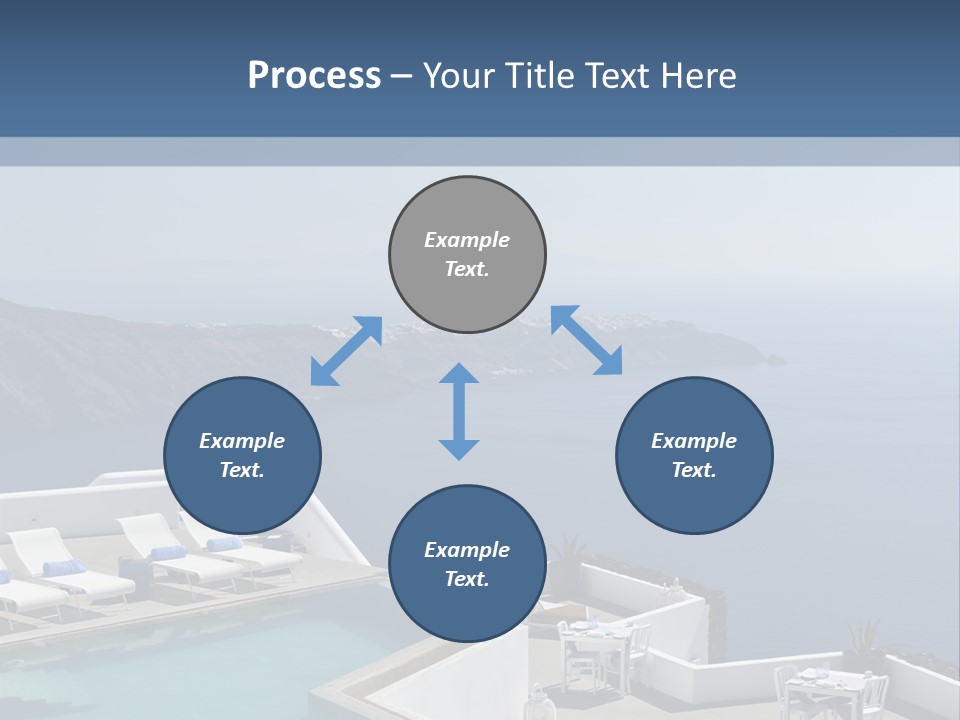 A Swimming Pool With A View Of The Ocean PowerPoint Template