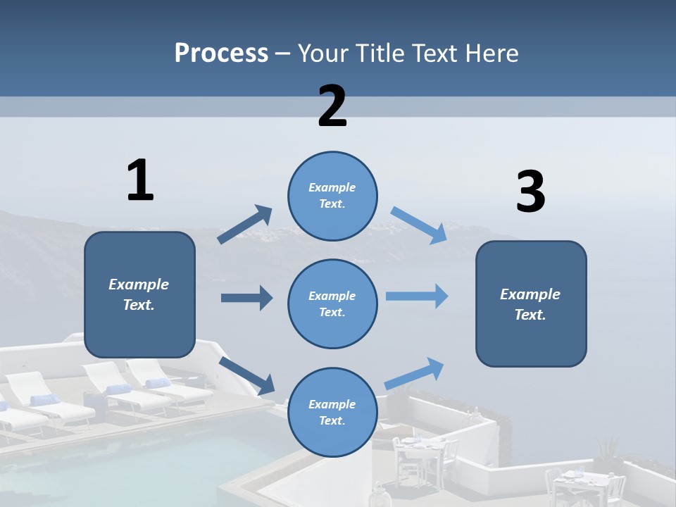 A Swimming Pool With A View Of The Ocean PowerPoint Template