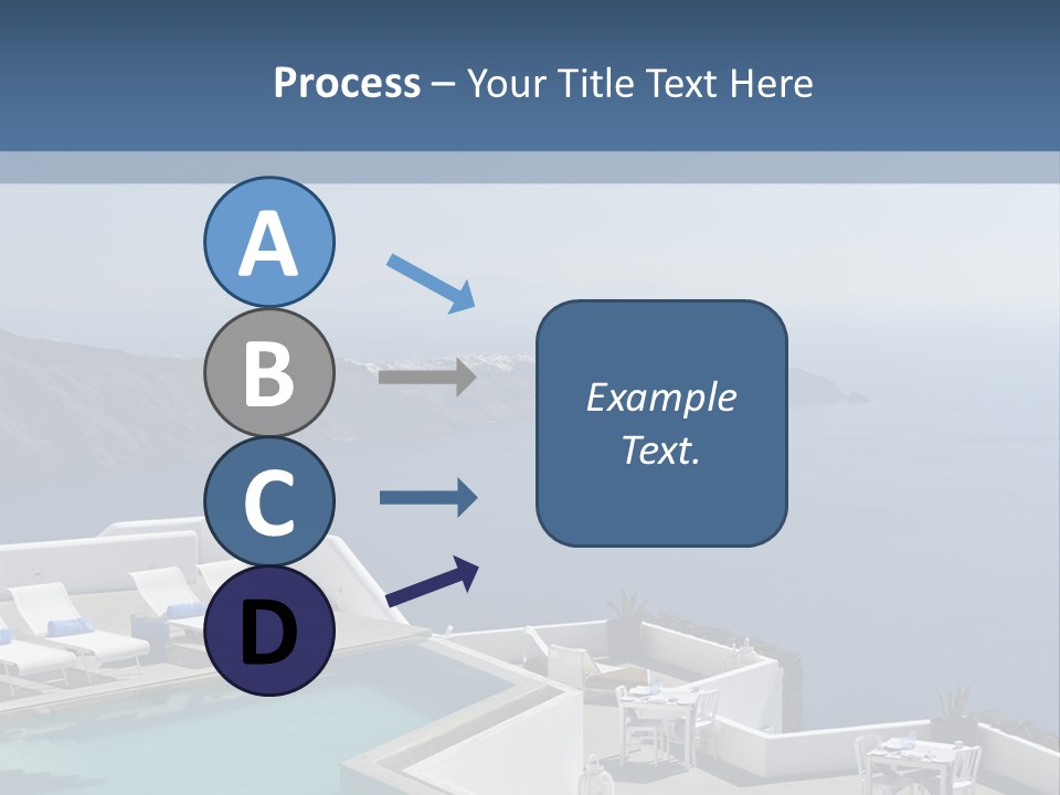A Swimming Pool With A View Of The Ocean PowerPoint Template