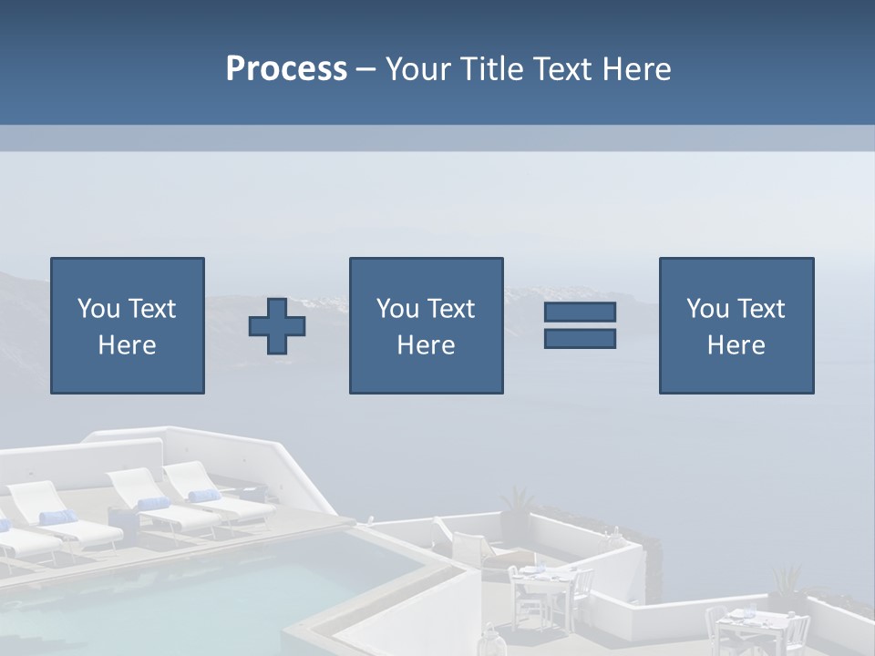 A Swimming Pool With A View Of The Ocean PowerPoint Template