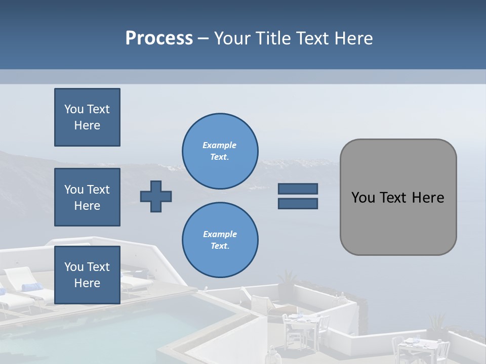 A Swimming Pool With A View Of The Ocean PowerPoint Template
