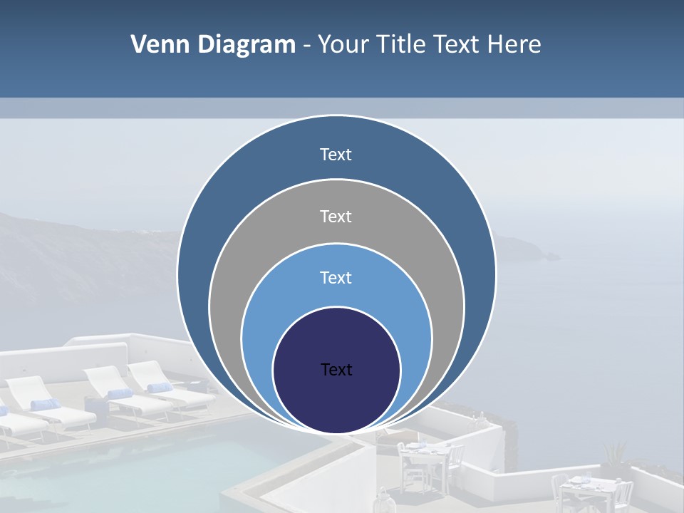 A Swimming Pool With A View Of The Ocean PowerPoint Template