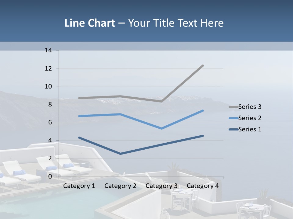 A Swimming Pool With A View Of The Ocean PowerPoint Template