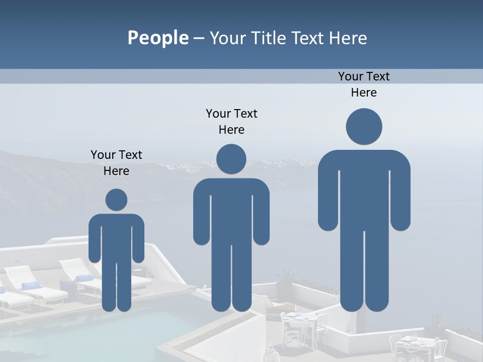 A Swimming Pool With A View Of The Ocean PowerPoint Template