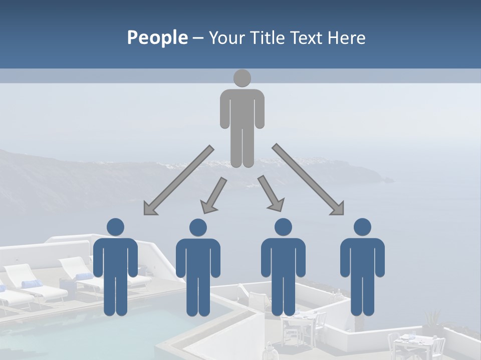 A Swimming Pool With A View Of The Ocean PowerPoint Template