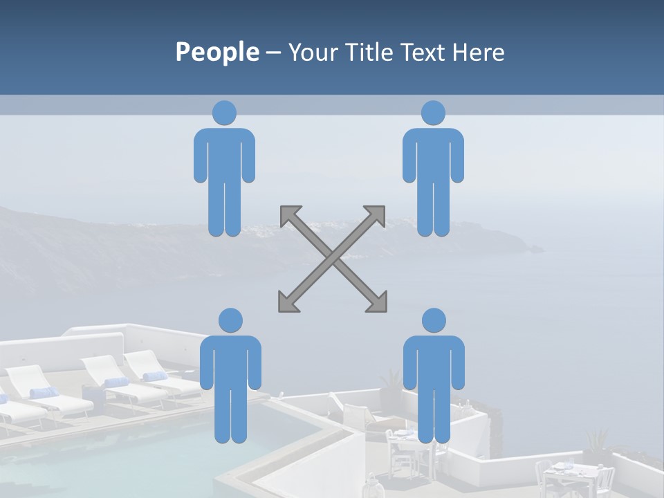 A Swimming Pool With A View Of The Ocean PowerPoint Template