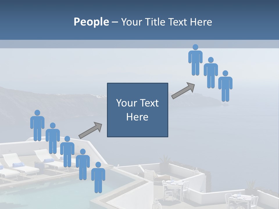 A Swimming Pool With A View Of The Ocean PowerPoint Template