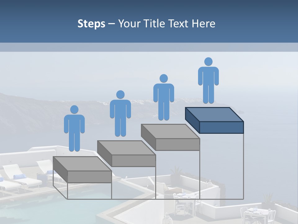 A Swimming Pool With A View Of The Ocean PowerPoint Template
