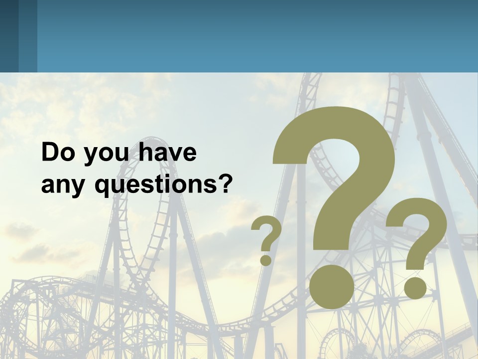 A Roller Coaster Roller Coaster At Sunset Powerpoint Template PowerPoint Template