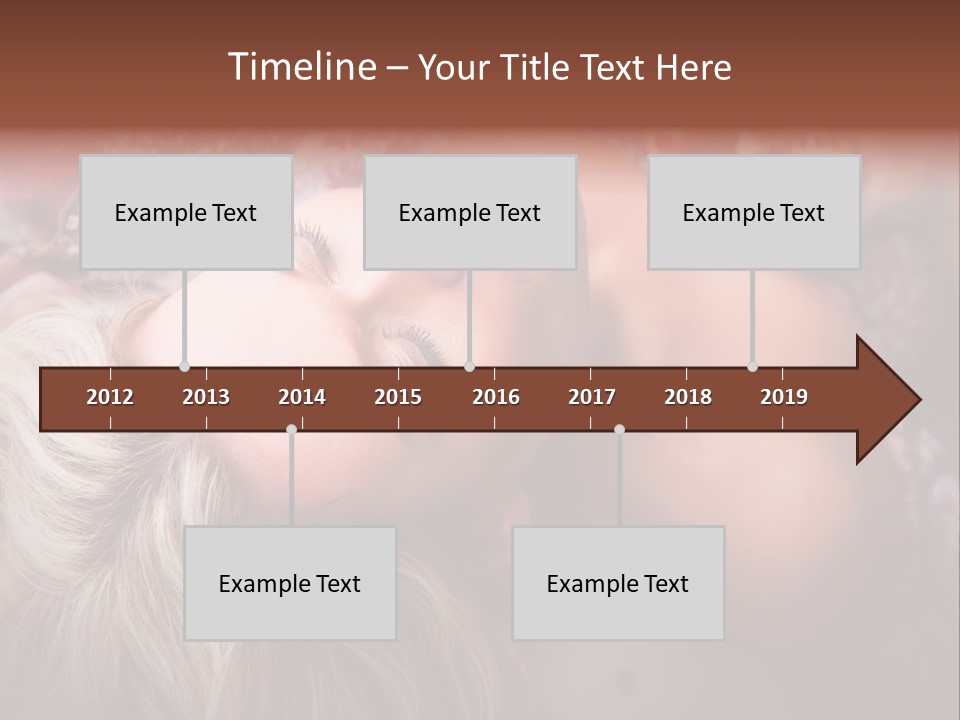 A Woman Laying On Top Of A Bed Next To A Pomegranate PowerPoint Template