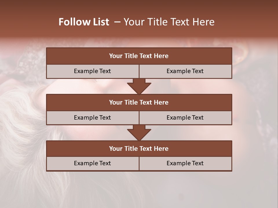 A Woman Laying On Top Of A Bed Next To A Pomegranate PowerPoint Template