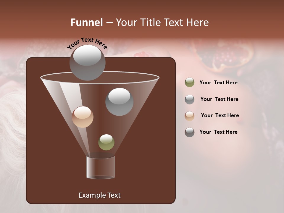 A Woman Laying On Top Of A Bed Next To A Pomegranate PowerPoint Template