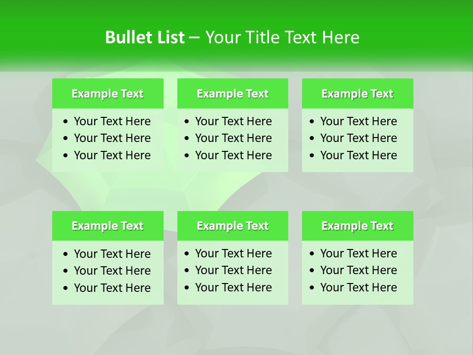 A Green Umbrella Sitting On Top Of A Pile Of Gray Blocks PowerPoint Template