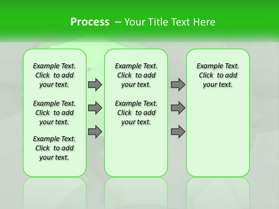 A Green Umbrella Sitting On Top Of A Pile Of Gray Blocks PowerPoint Template
