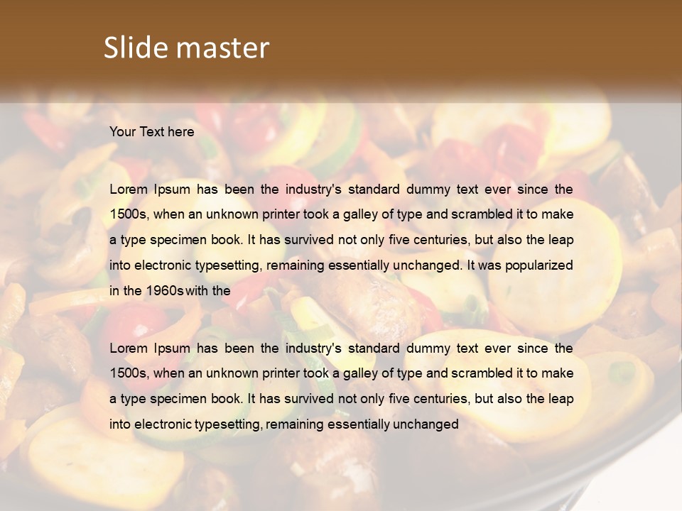 A Pan Filled With Lots Of Different Types Of Vegetables PowerPoint Template