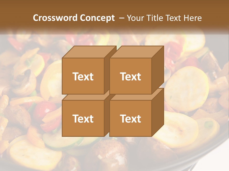 A Pan Filled With Lots Of Different Types Of Vegetables PowerPoint Template
