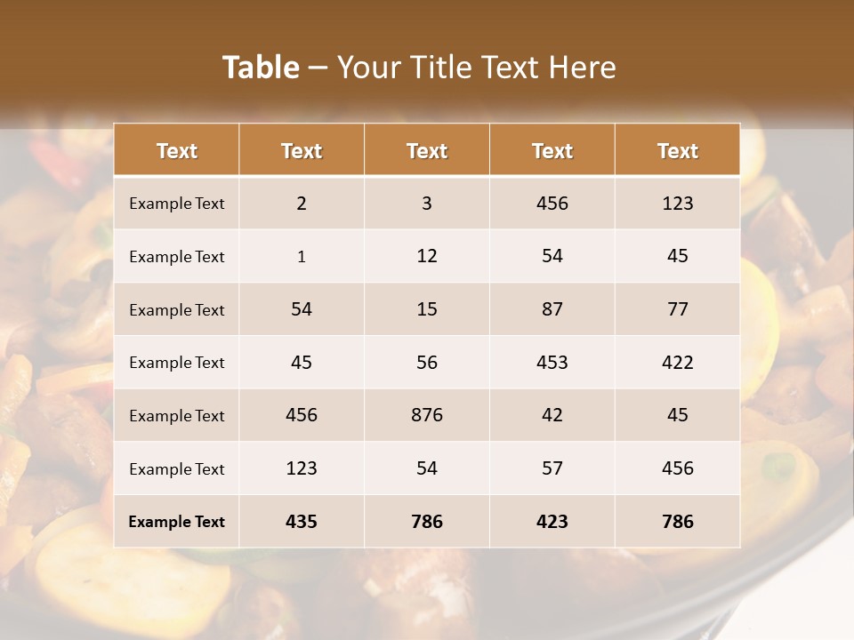 A Pan Filled With Lots Of Different Types Of Vegetables PowerPoint Template