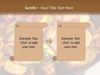 A Pan Filled With Lots Of Different Types Of Vegetables PowerPoint Template