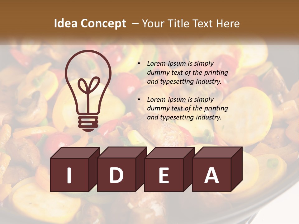 A Pan Filled With Lots Of Different Types Of Vegetables PowerPoint Template