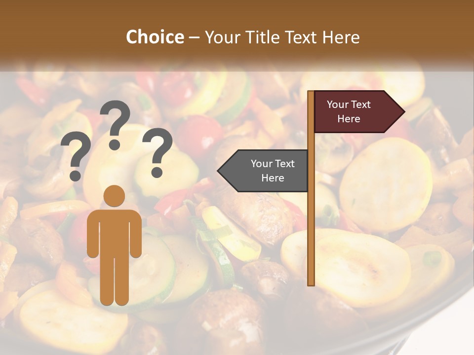 A Pan Filled With Lots Of Different Types Of Vegetables PowerPoint Template