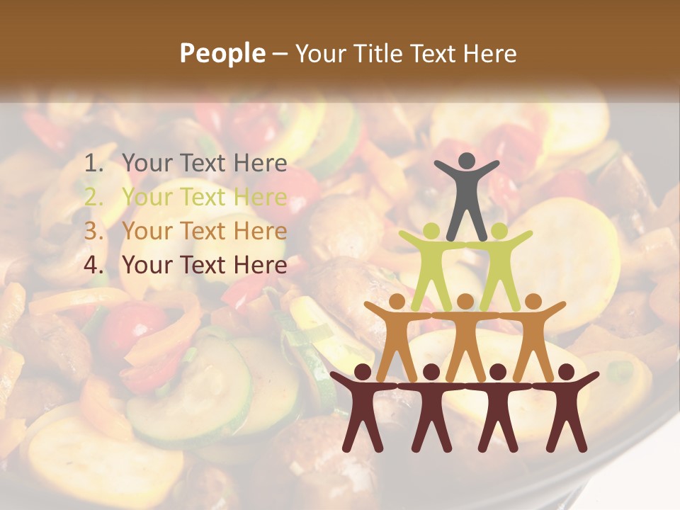 A Pan Filled With Lots Of Different Types Of Vegetables PowerPoint Template
