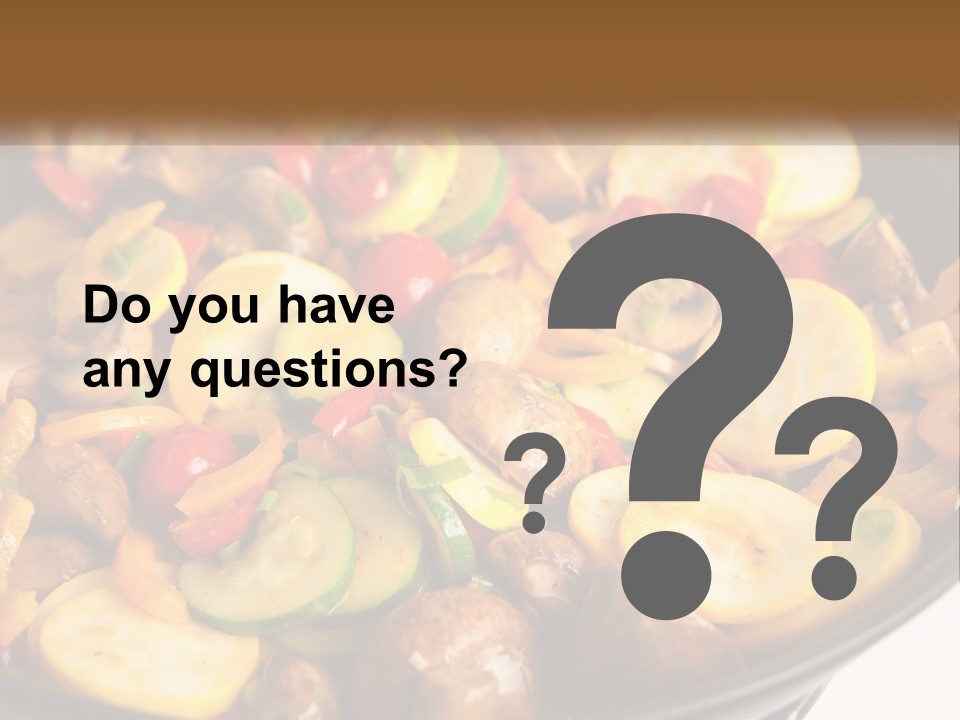 A Pan Filled With Lots Of Different Types Of Vegetables PowerPoint Template