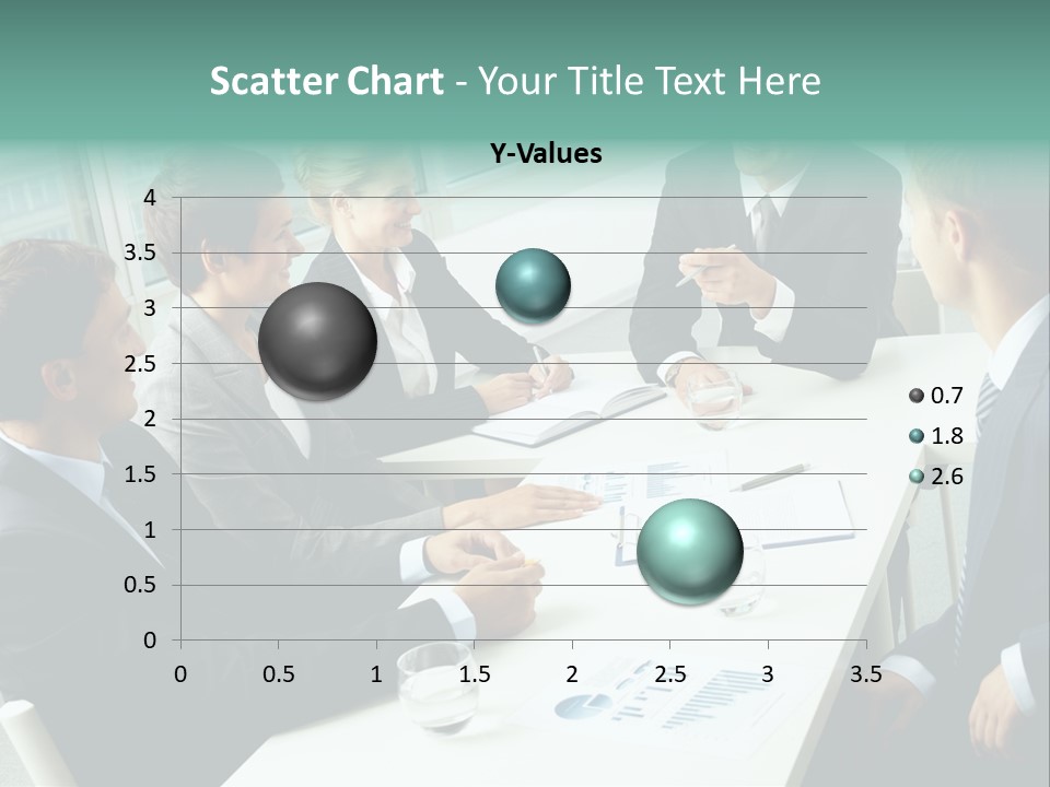 A Group Of Business People Sitting Around A Table PowerPoint Template