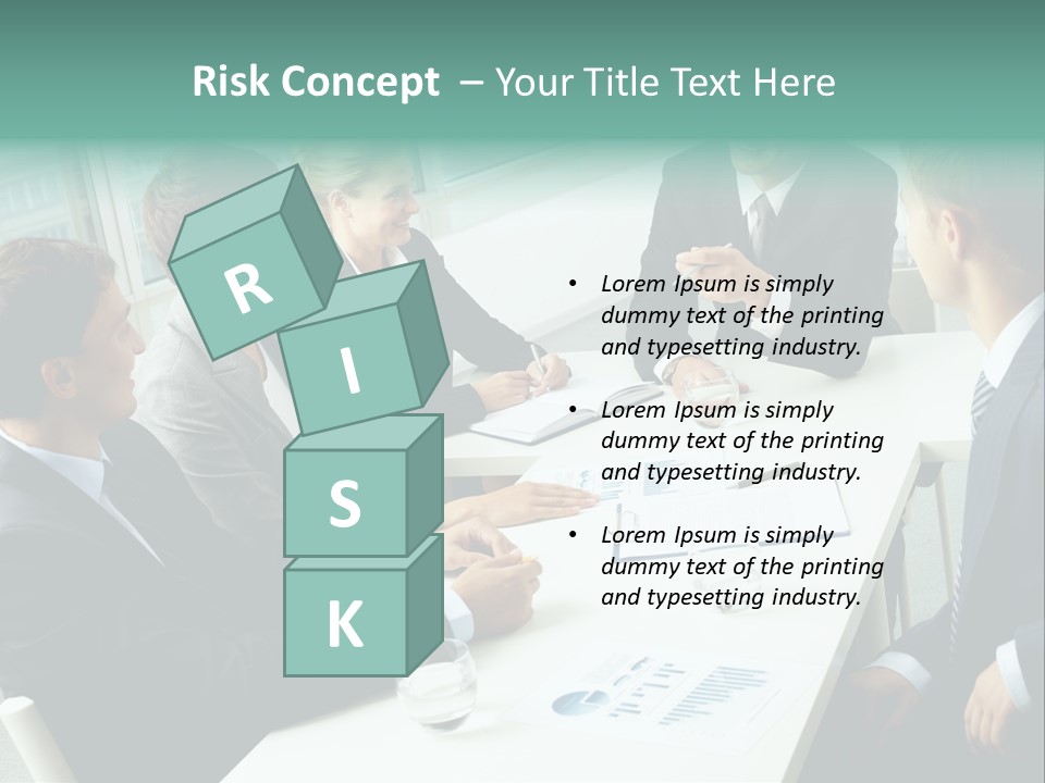 A Group Of Business People Sitting Around A Table PowerPoint Template