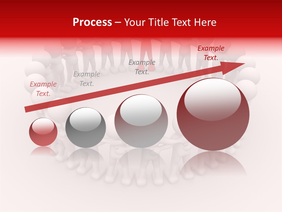 A Group Of People Standing In A Circle With A Red Person Standing In The Middle PowerPoint Template