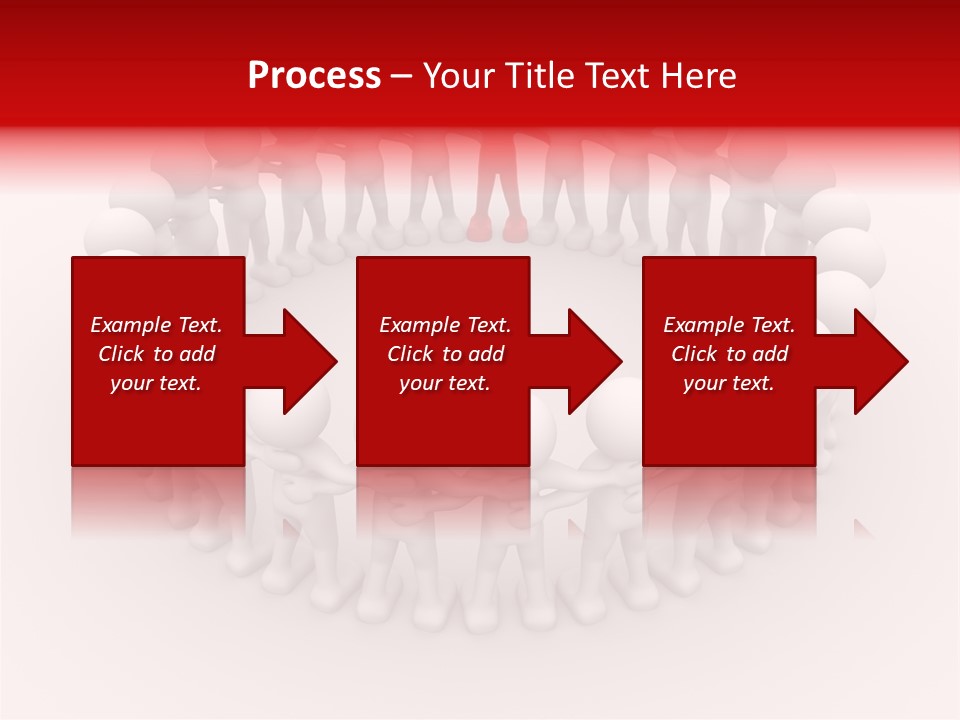 A Group Of People Standing In A Circle With A Red Person Standing In The Middle PowerPoint Template