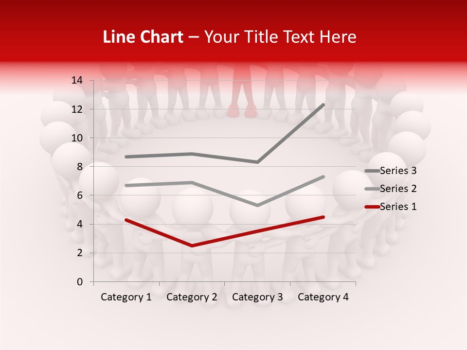 A Group Of People Standing In A Circle With A Red Person Standing In The Middle PowerPoint Template
