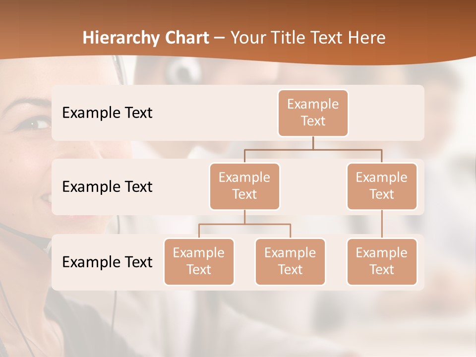 A Woman With A Headset Is Smiling For The Camera PowerPoint Template
