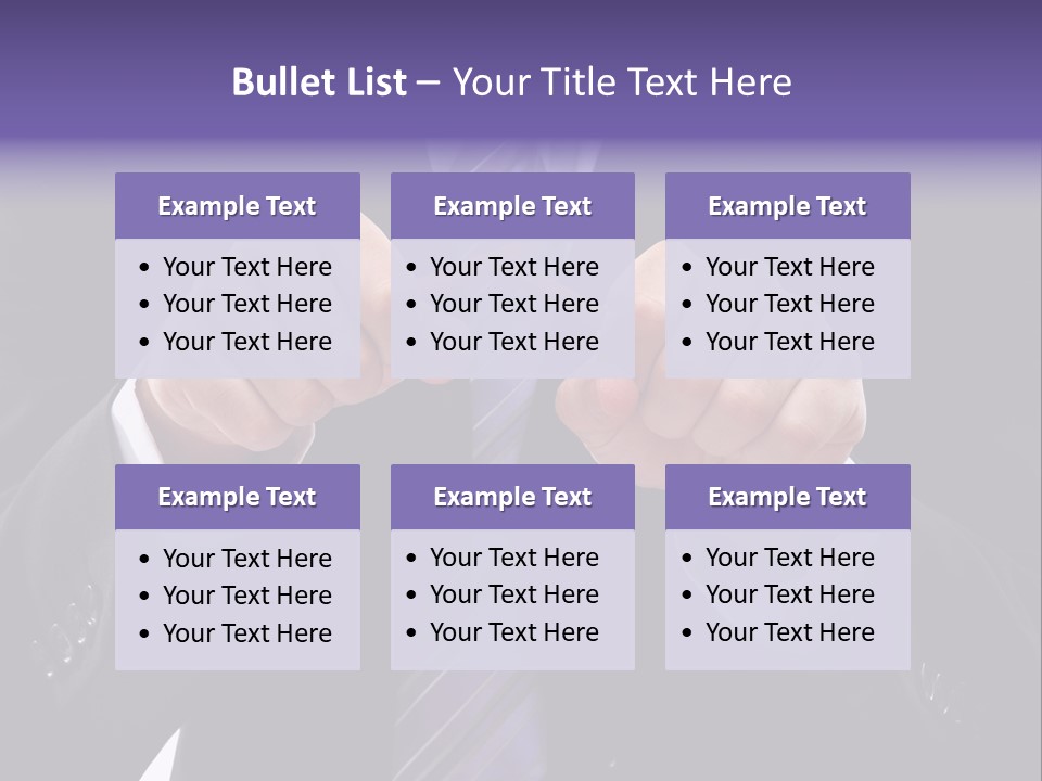 A Man In A Suit Is Holding A Pencil PowerPoint Template