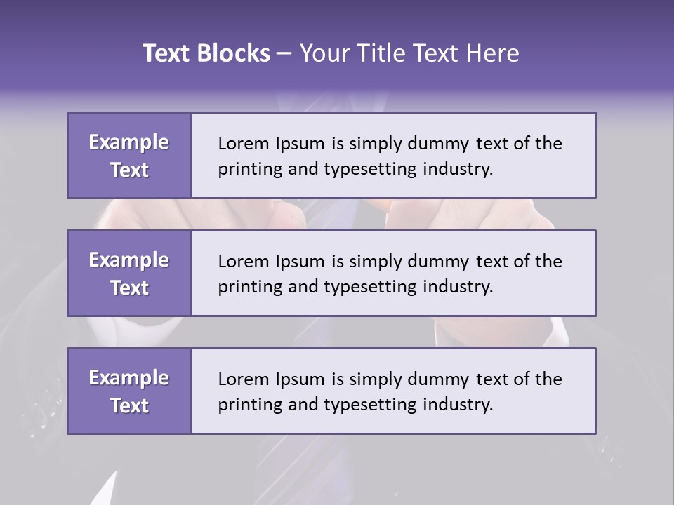 A Man In A Suit Is Holding A Pencil PowerPoint Template