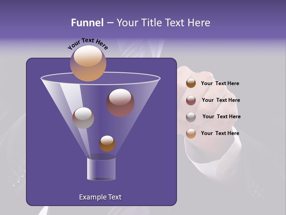 A Man In A Suit Is Holding A Pencil PowerPoint Template