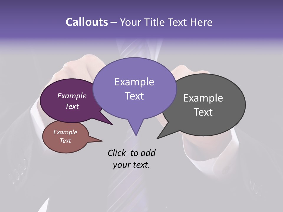 A Man In A Suit Is Holding A Pencil PowerPoint Template