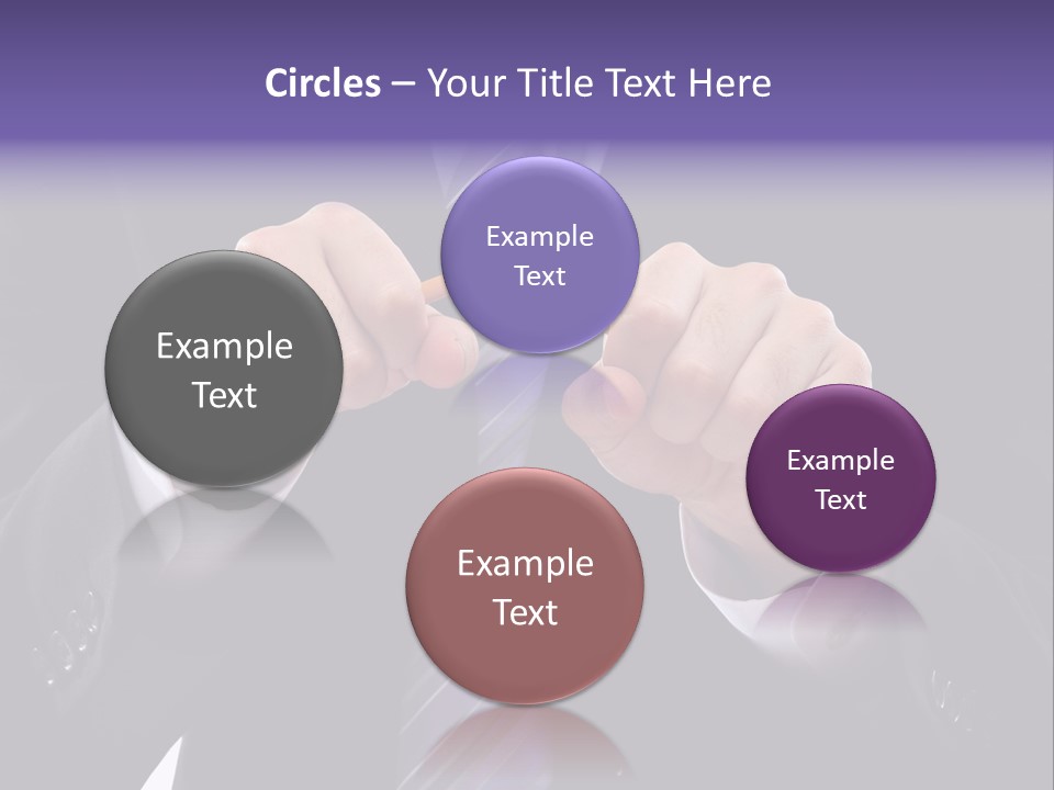 A Man In A Suit Is Holding A Pencil PowerPoint Template