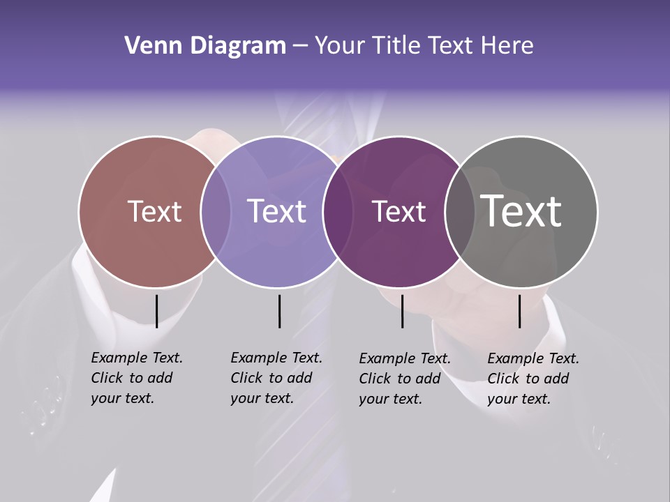 A Man In A Suit Is Holding A Pencil PowerPoint Template