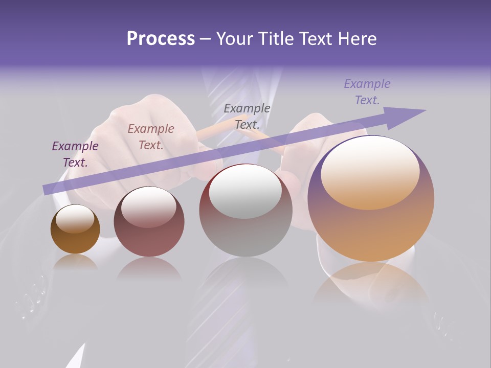 A Man In A Suit Is Holding A Pencil PowerPoint Template